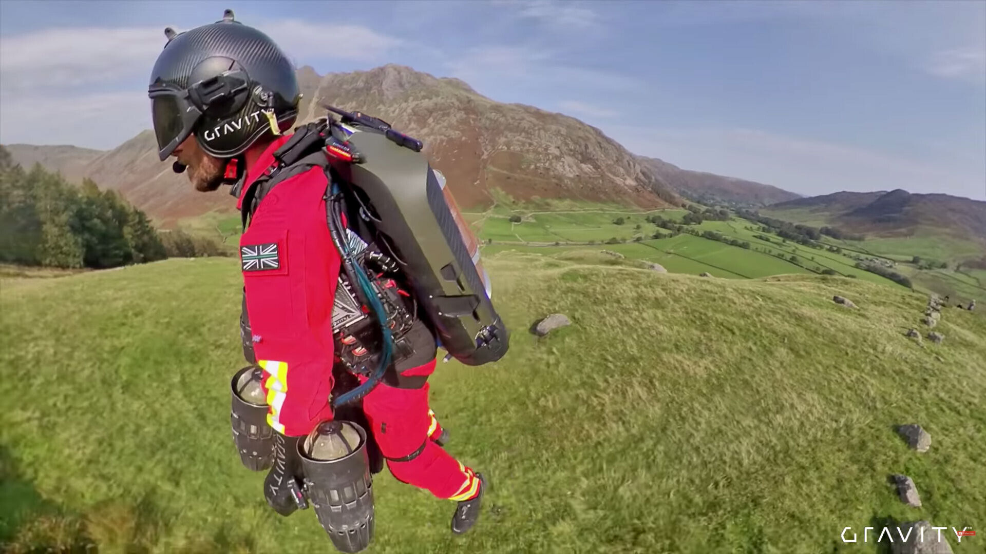 Paramedics test jet suit that can fly up mountains